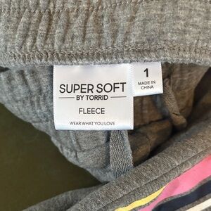 Torrid Gray Super Soft Fleece Joggers